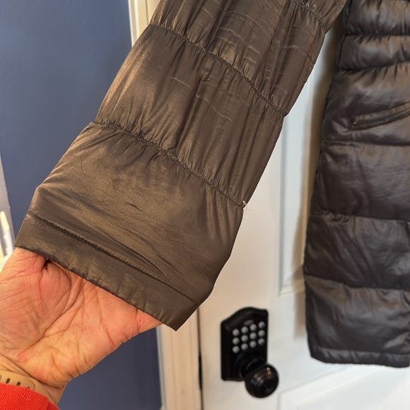 Michael Kors Gray Packable Down Fill Puffer Jacket Coat Women’s Size Medium - Picture 3 of 13